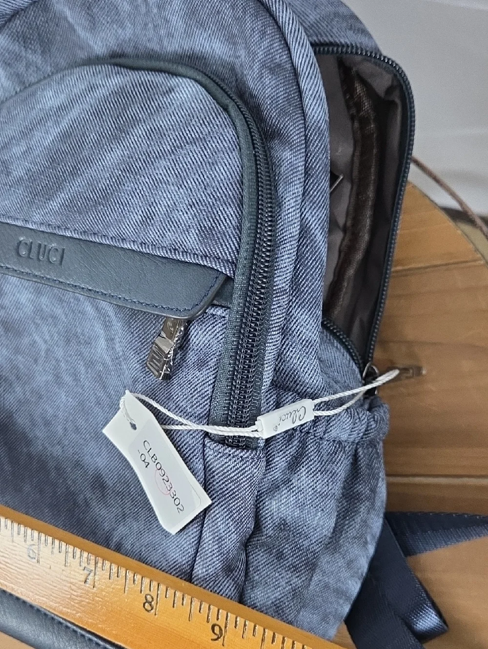 Cluci.. New Denim Casual Backpack -like New!